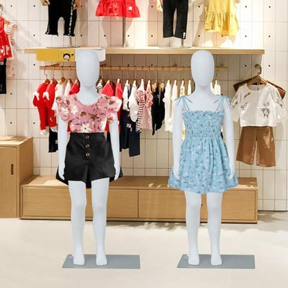 Kids Mannequin Full Body, 43" H Adjustable Child Mannequin, Set of 2 - size: Kids-2