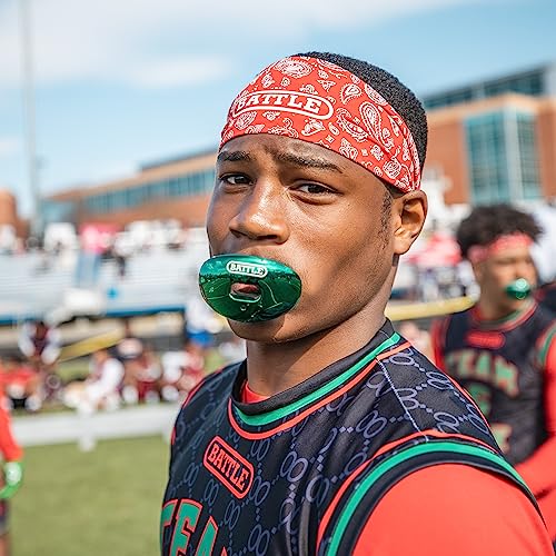 Battle Sports Chrome Oxygen Football Mouthguard - color: Black Chrome