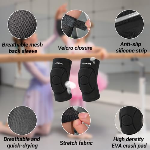 Kids/Youth Knee Pads Elbow Pads, Sports Compression Support Sleeve | Knee Elbow Protective Gear, Sports Knee Elbow Protector with Thickened Pads for Basketball Wrestling Football Volleyball - size: YL (arm circumference: 8.27-9.06‘’)