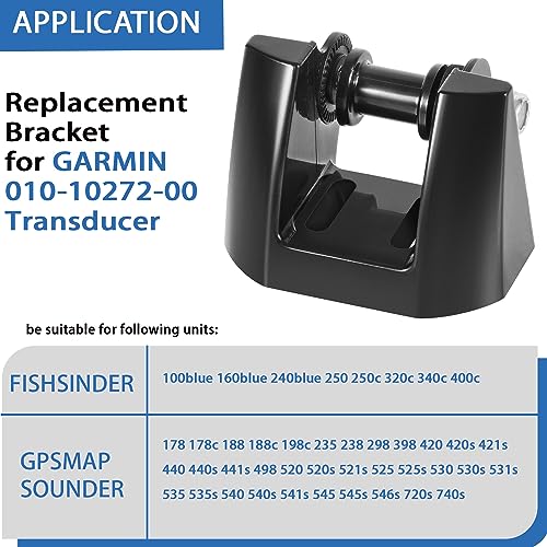 K00-00118-01 Transom Mount Bracket Kit Replacement Kick Up Bracket for Garmin 010-10272-00 Transducer