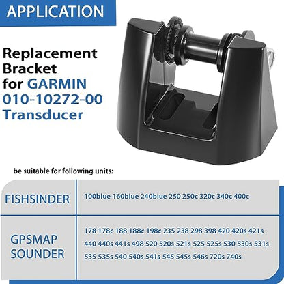 K00-00118-01 Transom Mount Bracket Kit Replacement Kick Up Bracket for Garmin 010-10272-00 Transducer