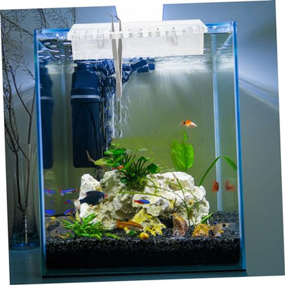 Happyyami Fish Tank Tool Holder Aquascaping Organizer for Water Plant Maintenance Wall-Mounted Storage Rack for Scissors Tweezers and Clips Convenient and Reusable