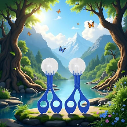 2-Pack Nature Exploration Tools - Ergonomic Scoopers and Clamps for Field Research and Outdoor Activities, Durable Plastic Design with Non-Slip Grip