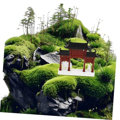 MAGICLULU Mini Chinese Bridge Ornament for Aquarium Japanese Style Fish Tank Decor Zen Home Decor DIY Terrarium Accessory