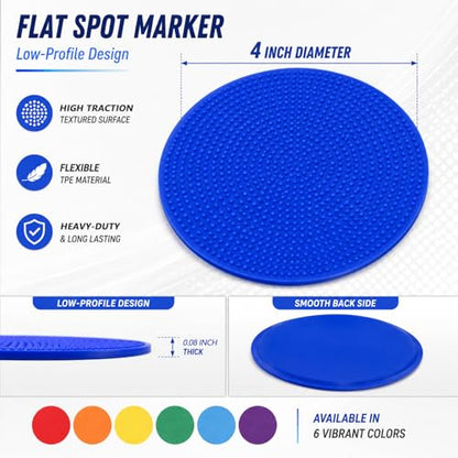 Sukh Poly Spots Markers - 12 Pcs Floor Dots Sport Markers for PE