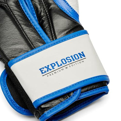 LEONE 1947, Explosion Boxing Gloves - color: blue, size: 14OZ