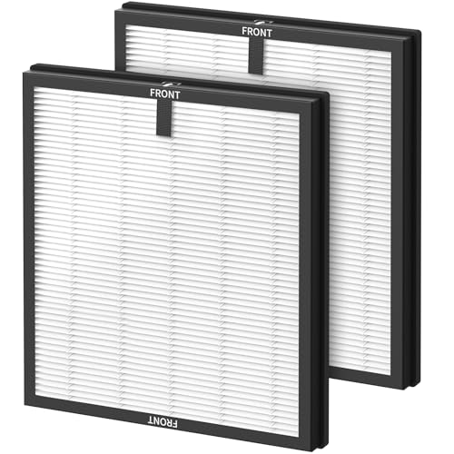 2 Pack HY4866 True HEPA Replacement Filters for MORENTO HY4866 Air Purifier, 3-in-1 H13 Ture HEPA Air Filter for Dust, Pollen, for Bedroom and Office, (2 Pack + 2 Extra Pre-filter) Enhanced Version - color: HY4866-Enhanced Version