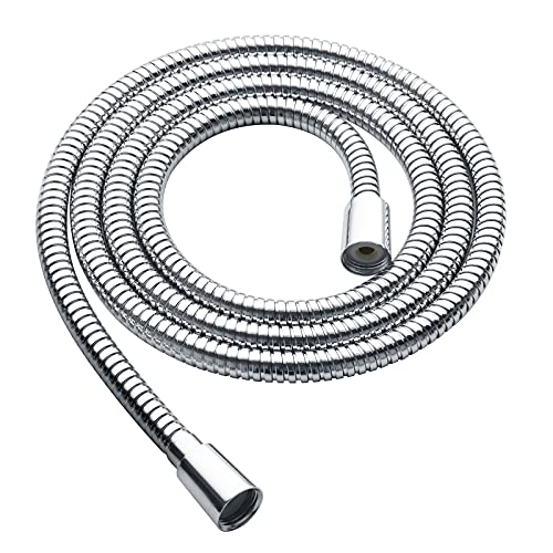 BRIGHT SHOWERS Shower Hose For Hand Held Shower Heads, 79 Inches Cord Extra Long Stainless Steel Hand Shower Hose, Ultra-Flexible Replacement Part with Brass Insert, Polished Chrome - color: Chrome, size: 79 Inch