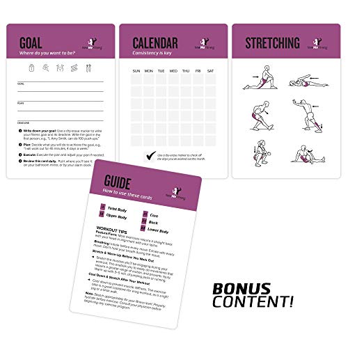 Pilates Workout Cards, Instructional Fitness Deck for Women & Men, Beginner Fitness Guide to Training Exercises at Home or Gym - style: Pilates
