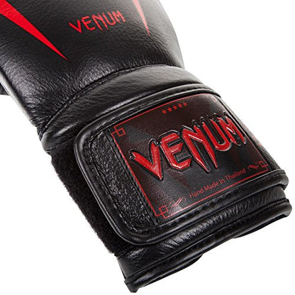 Venum Giant 3.0 Boxing Gloves - Nappa Leather - color: Black/Red, size: 12 oz