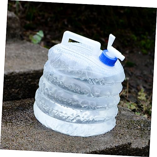 ABOOFAN collapsible water emergency water storage water jugs for storage 5 gallon 5L Bucket Outdoor Bucket fold container white re-usable