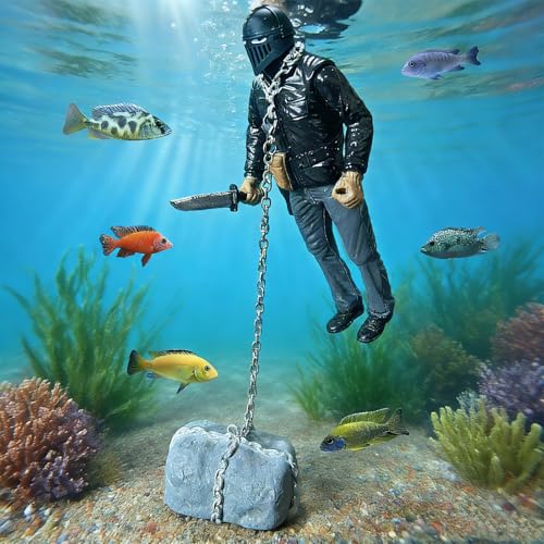 Floating Fish Tank Decoration,Floating Ornament Handmade Model Decoration for Fish Tank,Unique Design,Vivid Character,Perfect for Aquarium Landscape,Durable Material, Eye-catching Decor