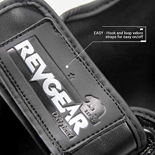 Revgear Pinnacle Shin Guard, Durable/Lightweight for Any Level Martial Arts - color: Black/Black, size: X-Large