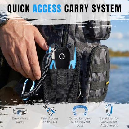 PLUSINNO Fishing Gear, Fishing Tools, Fishing Accessories, Corrosion Resistant Fishing Pliers Kit, Fishing Knife, Floating Fish Lip Gripper Fishing Gifts for Men, Gifts for Fishermen - style: 4pcs fishing tools