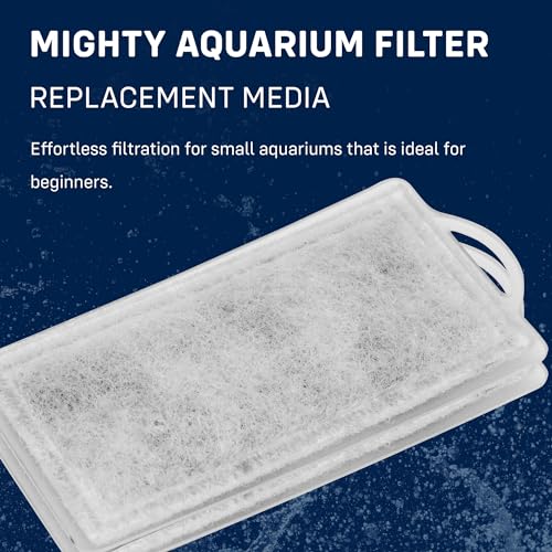 Mighty Aquarium Filter HOB Replacement Media - Fish Tank Filters Replacement, Hang-on-Back Small Aquarium Filter, Replacement Filter Cartridge - S MG04 Replacement Cartridge, 2-Pack - size: S MG04