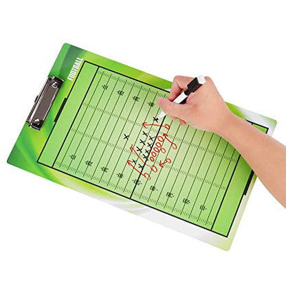 BETTERLINE Football Coaching Board Double Sided Dry Erase Clipboard Sports