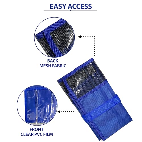6-Pocket Lure Bag 2 Pcs Blue, for Saltwater & Freshwater Tackle Storage, Includes Multi-Compartment Organizer, Ideal for Offshore Fishing & Traveling Anglers