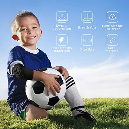 Kids Elbow Pads,Breathable Compression Elbow Pad Guards for Boys Girls,M - size: Medium Elbow Pads (Arm: 7.87-8.66")