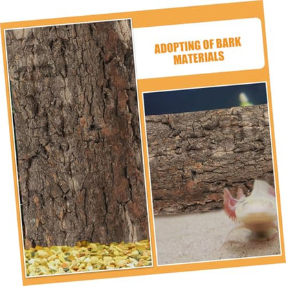3pcs Natural Cork Reptile Background Panels Terrarium Bark Backdrop for Fish Tanks and Reptile Cages Reusable Habitat Decoration for Lizards Snakes Tortoises and Amphibians