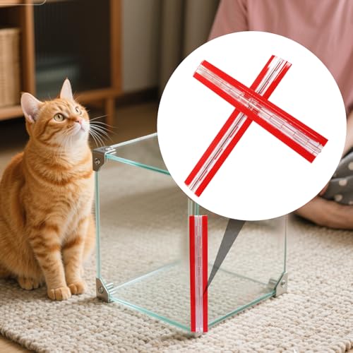 2Pcs 300x45mm Acrylic Piano Hinges - 12 Inch Steel-Reinforced Continuous Hinge for Aquarium Lids, Cabinet Box & Display Stands