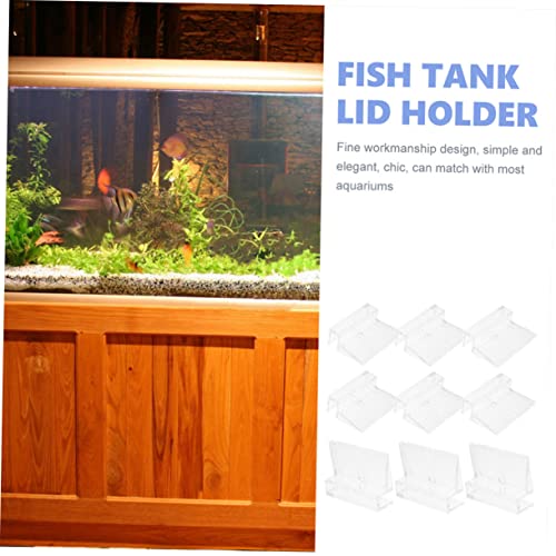 PRETYZOOM 32pcs Fish Tank Lid Support Clips Sturdy Aquarium Cover Holders Practical Accessories for Glass Tanks for Super
