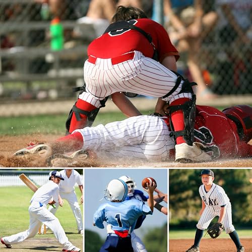 COOLOMG Youth Boys Baseball Sliding Shorts with Cup Pocket - color: White-yellow(no cup), size: Medium