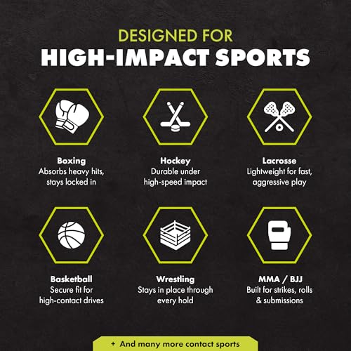 DAMAGE CONTROL High-Impact Sports Mouth Guard – Fear None - color: Fear None, size: Adult