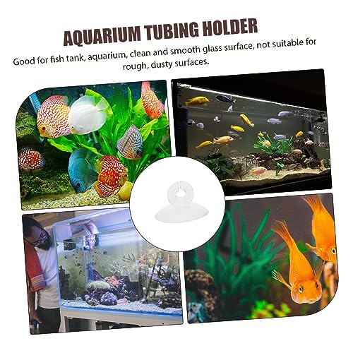 Happyyami 25pcs Aquarium Fixed Suction Aquarium Heater Holder Hose Warmers Aquarium Tubing Aquarium Airline Suction Cups Aquarium Suction Cup Clip Air Heater Securing Clip Plant