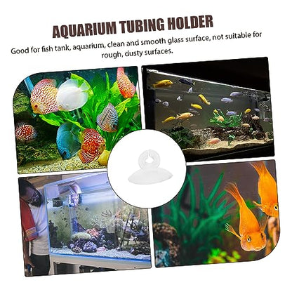 Happyyami 25pcs Aquarium Fixed Suction Aquarium Heater Holder Hose Warmers Aquarium Tubing Aquarium Airline Suction Cups Aquarium Suction Cup Clip Air Heater Securing Clip Plant