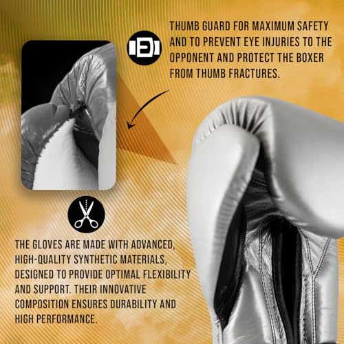 CLETO REYES Training Boxing Gloves with Hook and Loop Closure for Sparring and Heavy Punching Bags, Men and Women, MMA, Kickboxing, Muay Thai - color: Brilliant Yellow, size: 12oz.