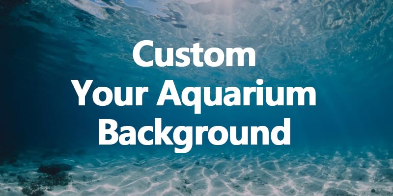Custom Aquarium Background Photo Backdrop Personalized Aquarium Backdrop Upload Picture Reptile Habitat Hideout Underwater Fish Tank Accessories 72x18inch - size: 72x18IN