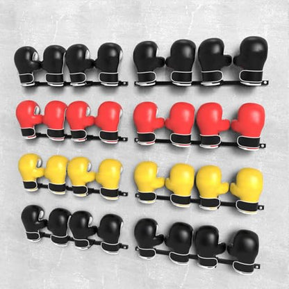 Boxing Gloves Organizer Rack, Boxing Gloves Display Stand Holder, Boxing Gloves Dryer, Wall Mounted Steel Hanging Hooks for Storage Kickboxing, Muay Thai, MMA Training Gloves(35.4in/90cm - Hold 3 Pair - size: 35.4in/90cm - Hold 3 Pairs of Gloves