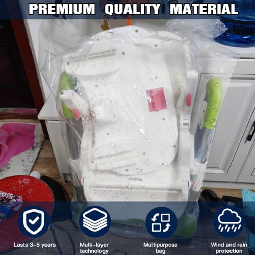 8 Pack 40x55 inches Extra Large Clear Plastic Bags for Car Seat, Luggage, Suitcase, Chair, and Attic Storage, Storage Bags for Clothes Packing, Furniture, Quilts