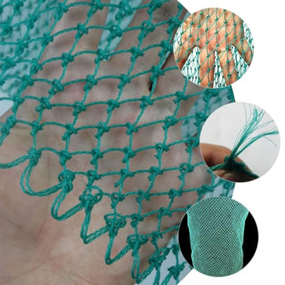 Toyvian Fishing Net Replacement Head Large Sturdy Nylon Mesh 35mm Medium Hole 40cm Diameter 36-Strand Large Outdoor Multi-use Fishing Accessory for Professional Anglers