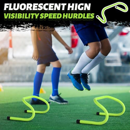 Wettarn 30 Pcs 6" Speed Agility Training Hurdles - color: Green