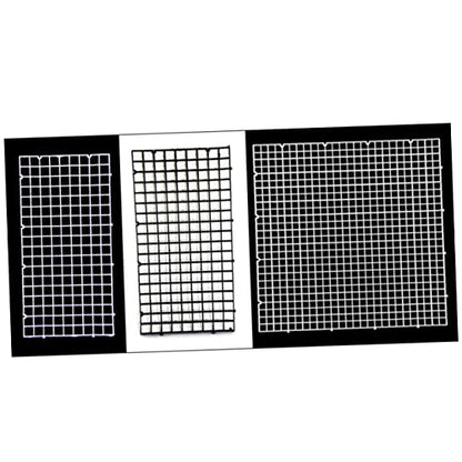 HEMOTON 1Set Spliced Lattice Plate for Aquariums Black Panels Suction Cups Easy to Install Fish Tank Divider for Isolation and Breeding
