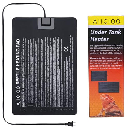 Reptile Heating Pad - Hermit Crab Heater Heat Mat for Reptiles Snake Lizard Terrarium 16 Watt - size: 8" X 12"(16W)