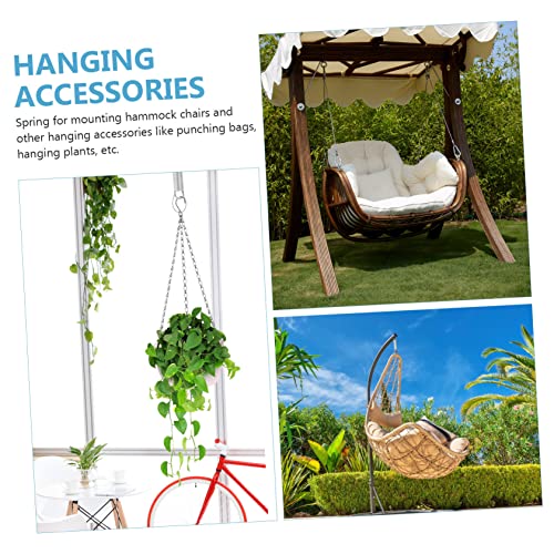 1set Hammock Spring Kit for Outdoor Swing Chairs Suspension Set Rotation for Comfortable Swinging Includes Galvanized Spring Hooks