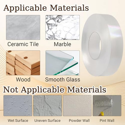 9.84FT Clear 20MM Edge Protector Strip, Self Adhesive Sharp Edge Wrap Cover Tape Soft Corner Protectors, Baby Proofing Corner Guards for Kitchen Countertop/Furniture Against Sharp Corners