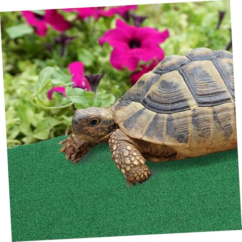 Realistic Synthetic Grass Mat for Turtles Lawn Turf Basking Platform for Aquatic Reptiles for Indoor and Outdoor Use