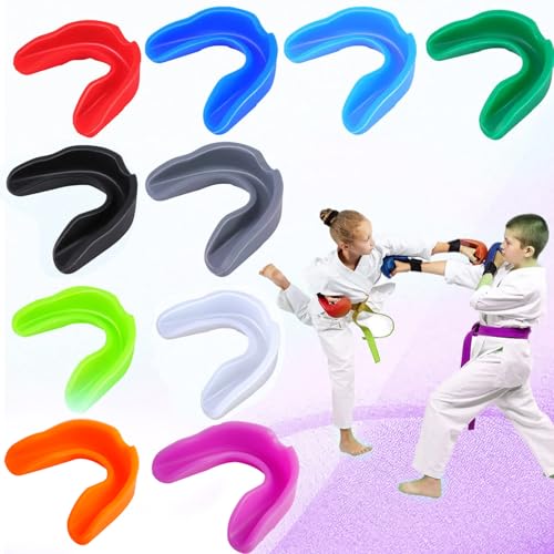 10 Pieces Sport Mouth Guards, Multi-Color - color: Multi-color