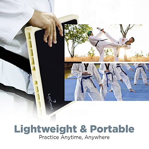 Logest Rebreakable Boards Martial Arts - Taekwondo Karate MMA Boards - Reusable Plastic Training Breaking Boards for Kids & Adults Available in 6 Levels of Difficulty Taekwondo Boards for Breaking - color: 4 Levels Set - Yellow Blue Red Black