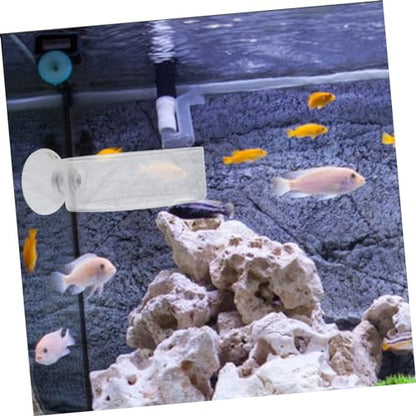 Happyyami 2pcs Shrimp Feeding Bowls Glass Pet Food Dish Trays for Aquariums Easy to and Maintain for Freshwater Shrimp and Aquatic Pets