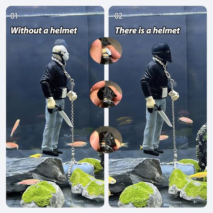 Floating Fish Tank Decoration,Floating Ornament Handmade Model Decoration for Fish Tank,Unique Design,Vivid Character,Perfect for Aquarium Landscape,Durable Material, Eye-catching Decor