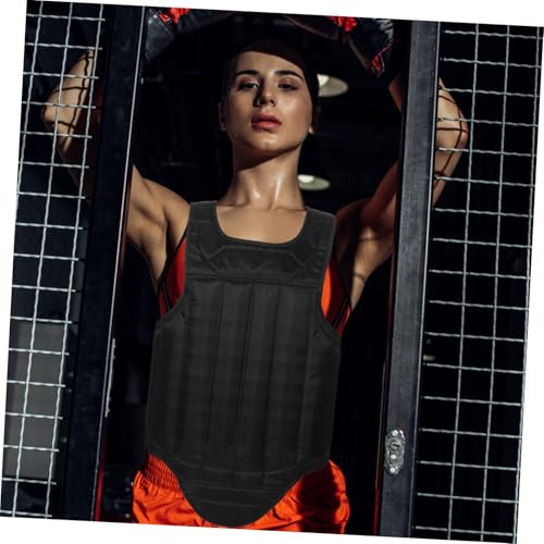 Taekwondo Chest Guard Black EVA Sponge Protector for Training