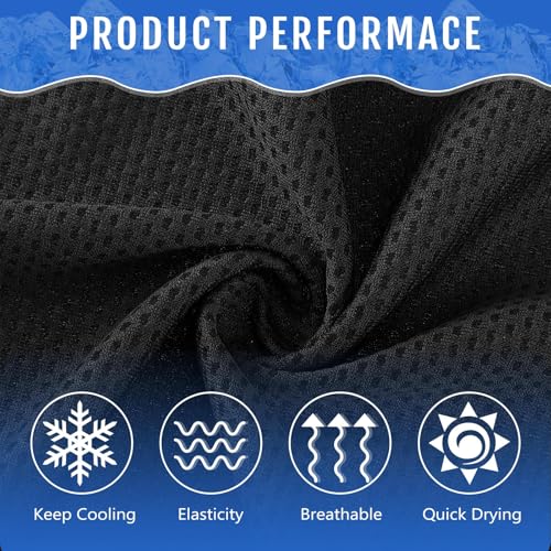 Hosuly 30 Pack Cooling Towels 40"x12" - color: Black, White