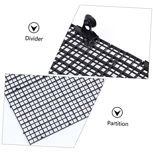 Levemolo 2sets Aquarium Divider Set Divider Tray for Fish Tank Separation Includes Panels Cups for Breeding and Isolation