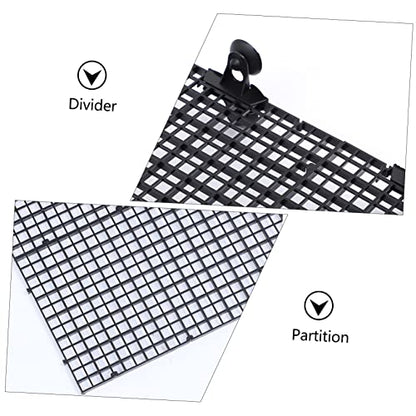 Levemolo 2sets Aquarium Divider Set Divider Tray for Fish Tank Separation Includes Panels Cups for Breeding and Isolation