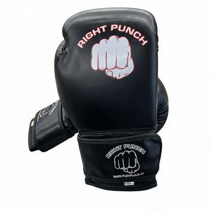 Boxing Gloves for Men, PU Leather MMA Sparring Gloves for Muay Thai & Kickboxing with Wrist Support, Heavy Bag Training - color: Black