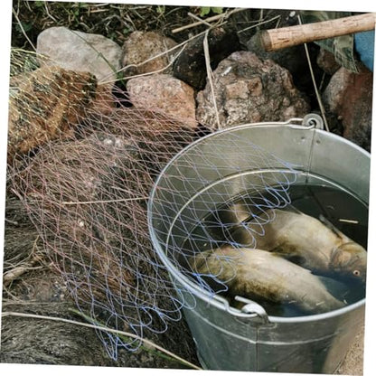 2pcs Fishing Net Landing Net Catch Net Fishing Replacement Bag Net Fishing Tackles Landing Mesh Basket